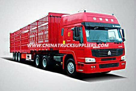 Heavy Duty Tri Axle Stake Fence Cargo Semi-Trailer Truck 