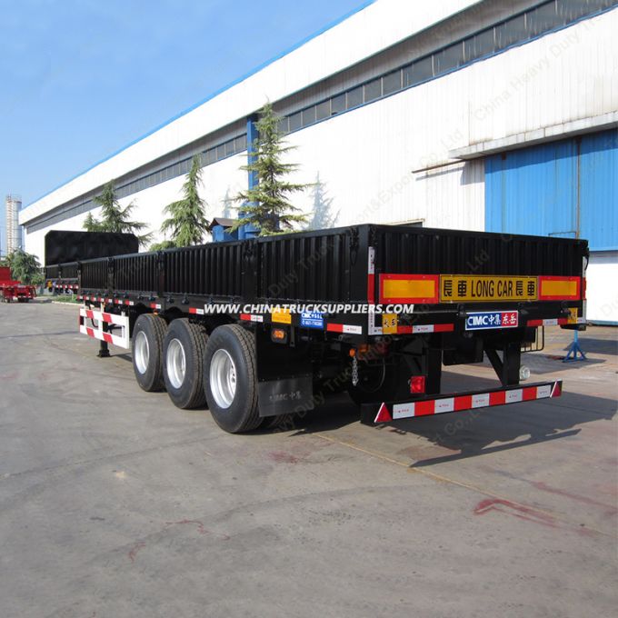 Truck Trailer 20FT/40FT Tri-Axle Cargo Truck Semi Trailer 