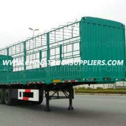 30-60t Gooseneck Stake Fence Semi Truck Trailer