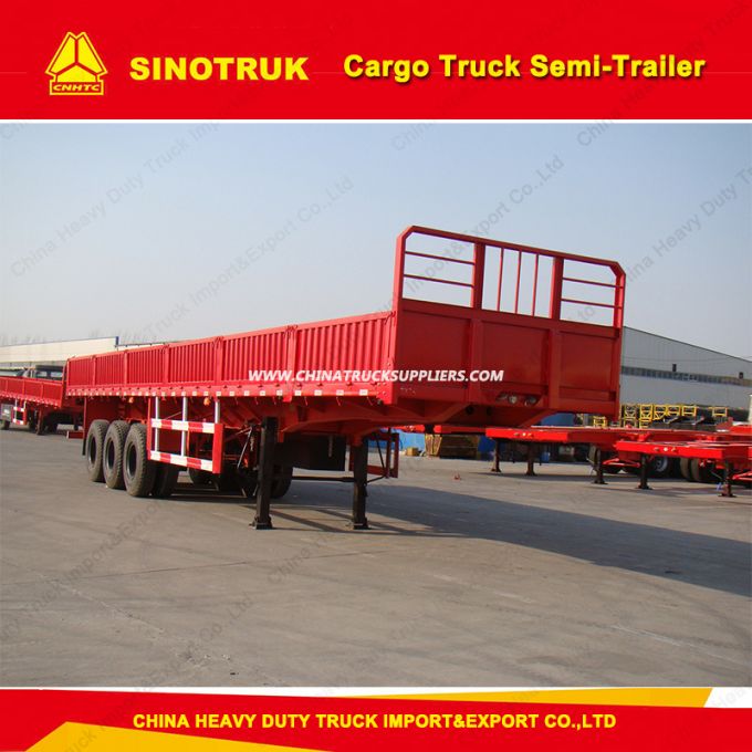 3 Axle Truck Trailer 50ton 80ton Cargo Semi Trailer Utility Trailer 