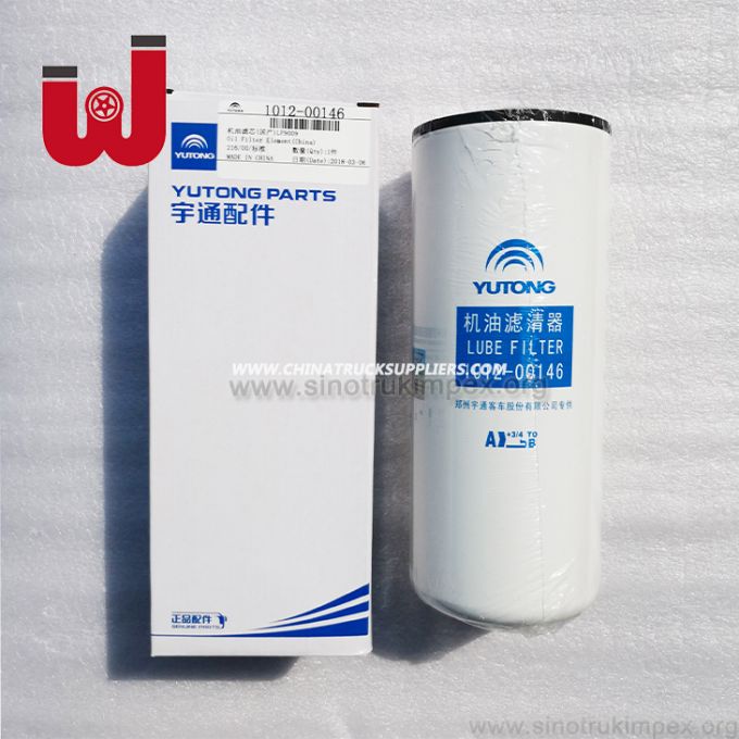 Bus Diesel Engine Parts Lube Filter 1012-00146 Folded Filter Oil Filter for Yutong Zk6129h 