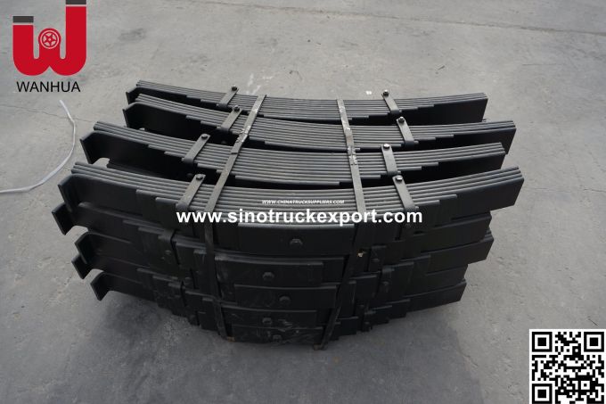 China Trailer Spare Parts 16mm Thickness 90mm Width Trailer Leaf Springs (8-12 Pecs) 
