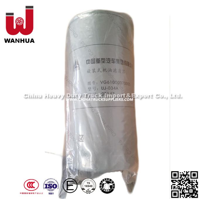 Sinotruk Truck Spare Parts Fuel Filter for Diesel Engine 