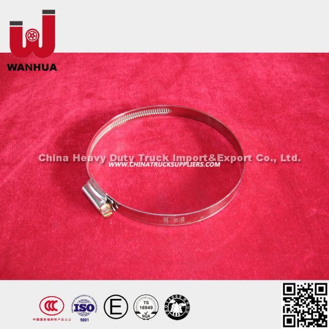 Hose Clamps Manufacturers 190003989315 for Sinotruk HOWO Truck Spare Parts 