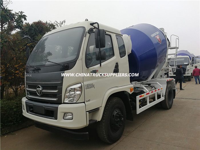 good quality cheap price foton 4 cubic small concrete mixer truck 