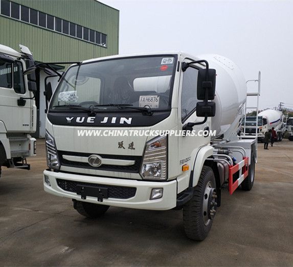 High quality YUEJIN 3m3 mini cement mixer truck 