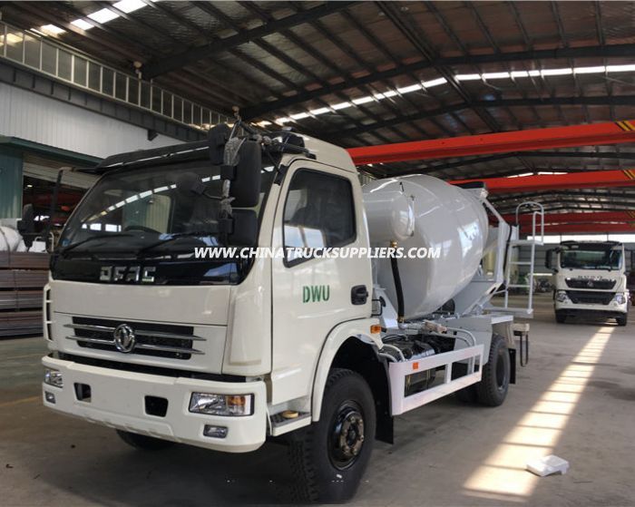 Dongfeng RHD mini concrete export 3cbm concrete mixer truck 