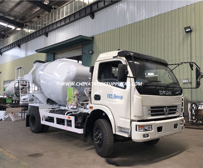Dongfeng RHD mini concrete export 3cbm concrete mixer truck 