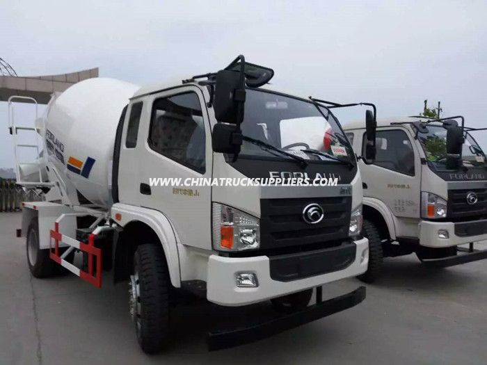 Foton 4X2 5 cubic meters concrete mixer drum truck 