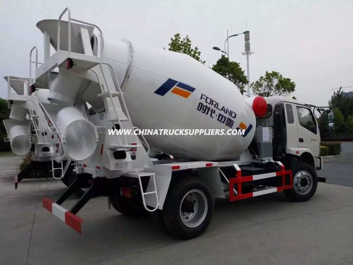 Foton 4X2 5 cubic meters concrete mixer drum truck 
