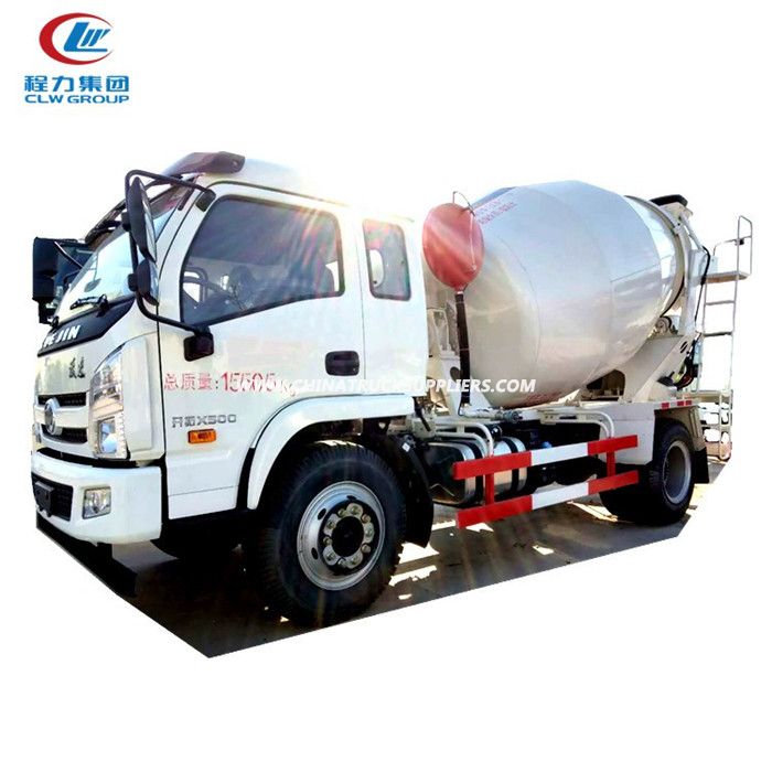 Yuejin 6 cubic beton mixer truck 6m3 4X2 mixer truck 