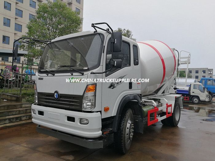 HOWO Light 4X2 Type 3 Cubic Concrete Mixer Truck 