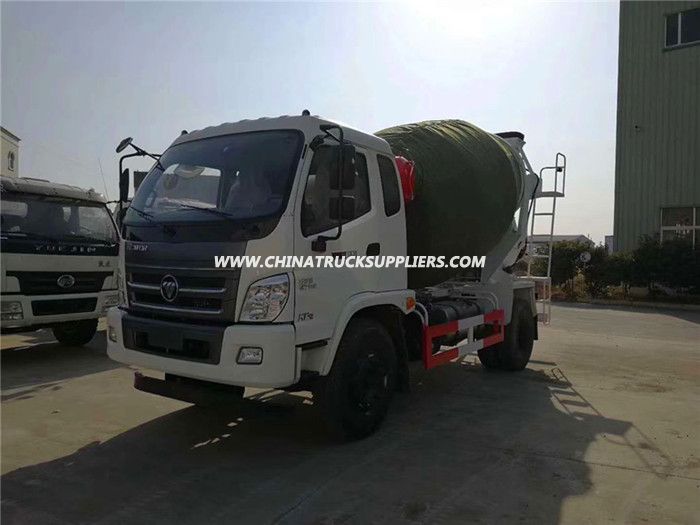 4X2 Type 5m3 6m3 Foton Concrete Mixer Truck 