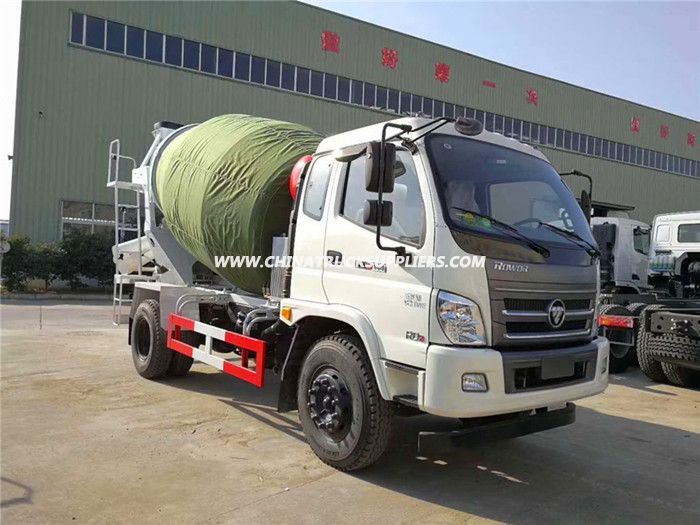 4X2 Type 5m3 6m3 Foton Concrete Mixer Truck 