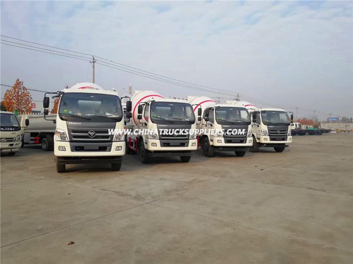 4X2 Type 5m3 6m3 Foton Concrete Mixer Truck 