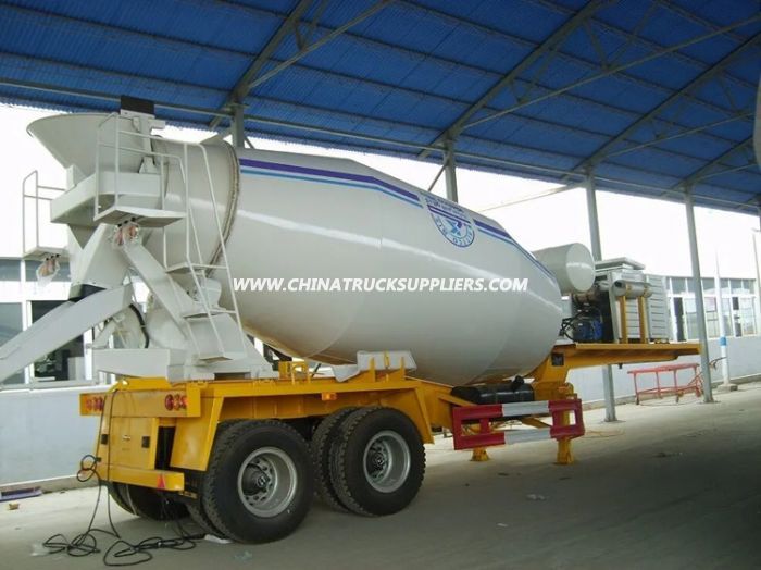 Heavy Duty 3 Axle 16cubic Meter Concrete Mixer Truck Trailer 