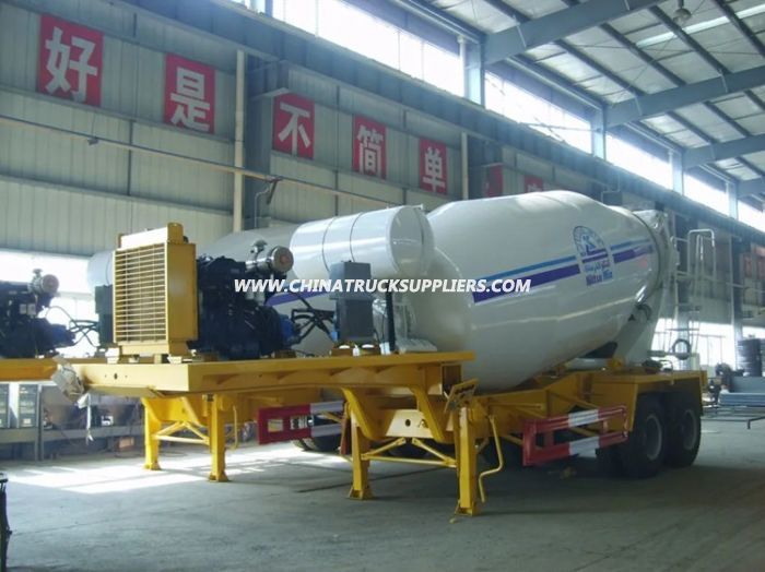 Heavy Duty 3 Axle 16cubic Meter Concrete Mixer Truck Trailer 