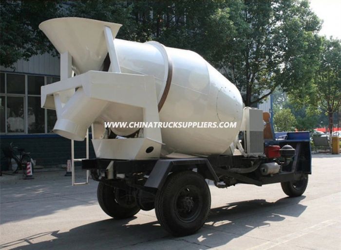 Agricultural Three Wheels Automobile Motorcycle 1.5cbm-2cbm Rural Concrete Mixer Truck 