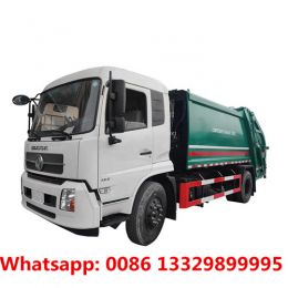 Customized dongfeng Tianjin 4*2 LHD Euro 5 180hp 14cbm refuse compacted garbage truck