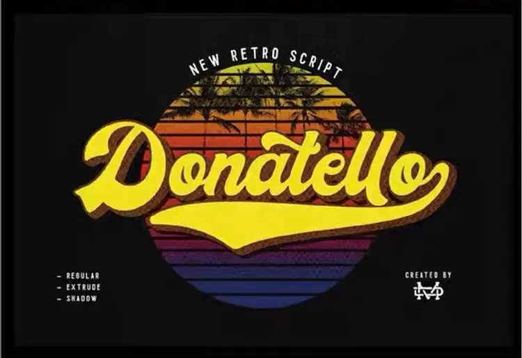 29款美式复古连笔字体趣味潮流手写英文艺术字素材 第2张