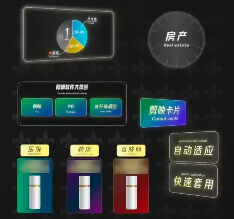 88套剪映高级感卡片字幕文字预设 第2张