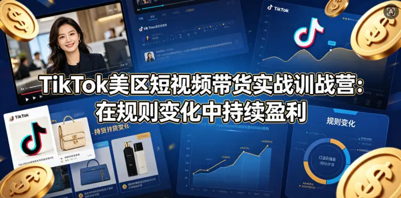 TikTok美区短视频带货实战训战营：在规则变化中持续盈利 第1张