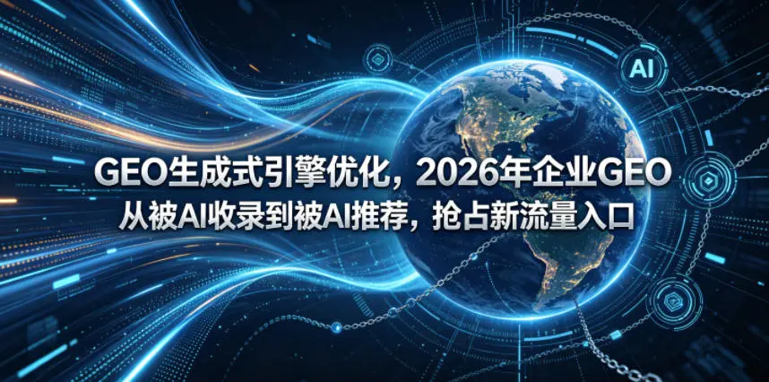 GEO生成式引擎优化，2026年企业抢占新流量入口 第1张
