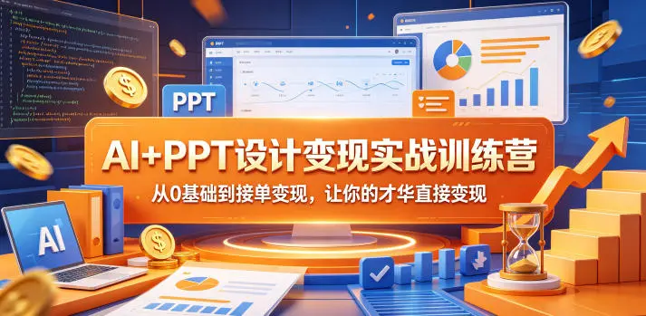 AI+PPT设计变现实战训练营,从0基础到接单变现 第1张 AI+PPT设计变现实战训练营,从0基础到接单变现 第1张