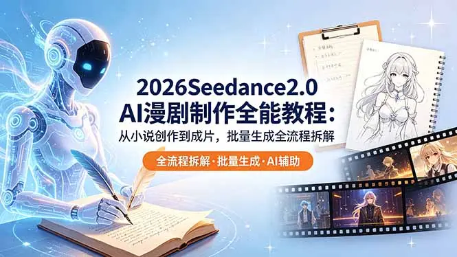 Seedance2.0 AI制作全能教程:从小说创作到成片,批量生成全流程拆解 第1张 Seedance2.0 AI制作全能教程:从小说创作到成片,批量生成全流程拆解 第1张