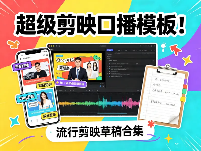 140+套超级剪映口播模板【草稿合集】
