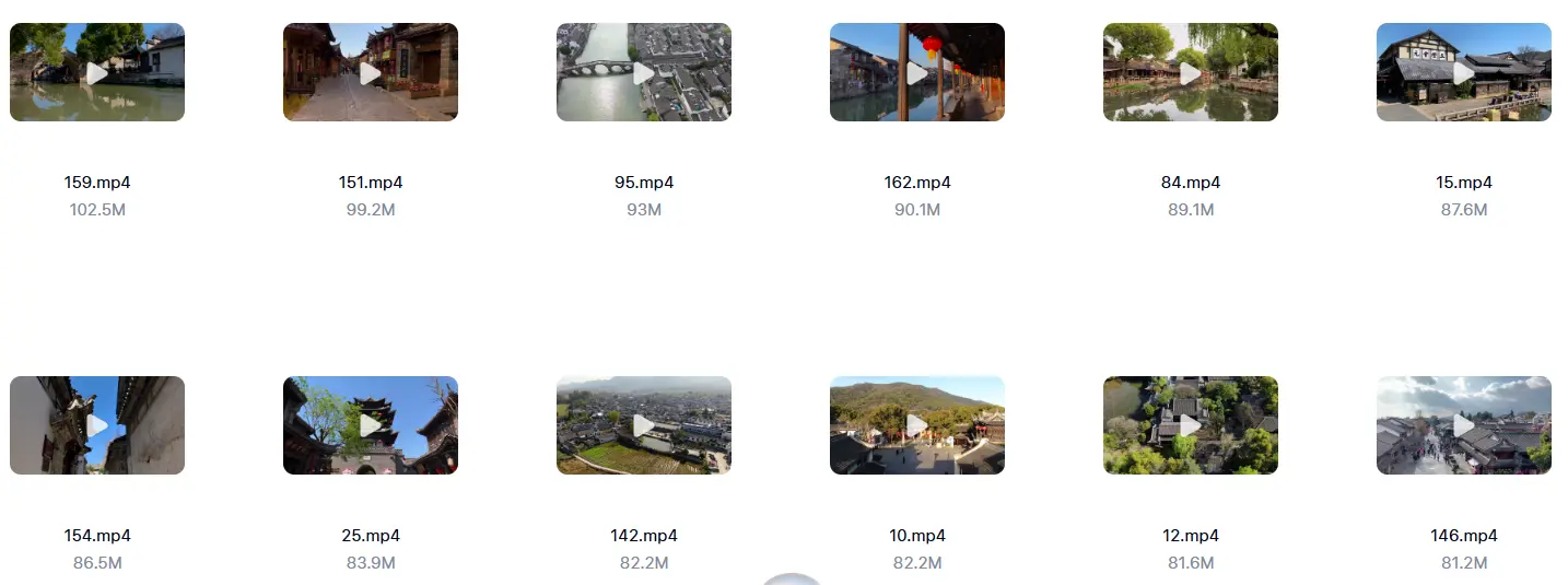 精选162款古城古镇旅游景点视频素材 第3张